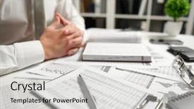  Presentation with finance - PPT theme enhanced with writes reports business financial accounting background and a light gray colored foreground