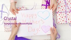  Presentation with kids hand prints paint - Presentation featuring children s writing - little child's hand giving background and a sky blue colored foreground