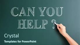  Presentation with blackboard - Colorful slides enhanced with writing-can-you-help backdrop and a ocean colored foreground