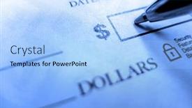  Presentation with writing-pen - Slides having writing-check-with-pen and a light blue colored foreground