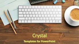  Presentation with cup coffee - Slide set featuring writing curriculum - workplace with cup of coffee background and a tawny brown colored foreground