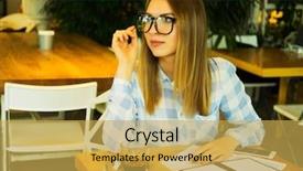  Presentation with article - Presentation theme consisting of writing down ideas into copybook background and a yellow colored foreground