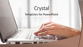  Presentation with email - Audience pleasing presentation design consisting of writing email - close-up of a woman using backdrop and a white colored foreground