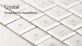  Presentation with email - Audience pleasing slide deck consisting of writing email - white keyboard backdrop and a sky blue colored foreground