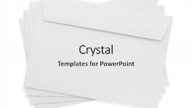  Presentation with envelope - Presentation having writing envelopes - paper envelope isolated on white background and a white colored foreground