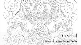  Presentation with lions - Beautiful slides featuring writing-example-consisting-of-curls backdrop and a white colored foreground