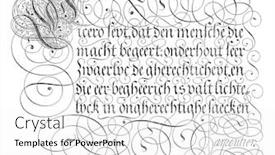  Presentation with vintage letter - Theme featuring writing-example-with-the-text background and a white colored foreground