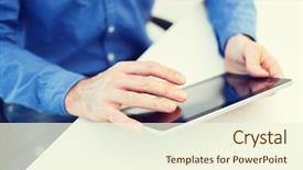  Presentation with internet - Amazing PPT theme having writing free - technology and internet concept backdrop and a cream colored foreground