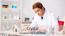  Presentation with doctor in hospital health insurance related icons healthcare person saving medical - Beautiful presentation theme featuring writing mirror - young male doctor otolaryngologist working backdrop and a  colored foreground