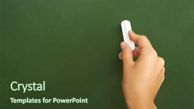  Presentation with chalkboard - Slides having writing on chalkboard background and a tawny brown colored foreground