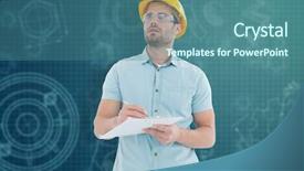  Presentation with writing google - Presentation design with writing on clipboard against architecture background and a ocean colored foreground