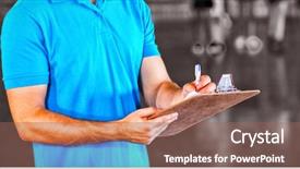  Presentation with school sports - Amazing presentation theme having writing on clipboard in basketball backdrop and a coral colored foreground