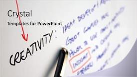  Presentation with flip chart - Slides consisting of writing on flip chart background and a white colored foreground