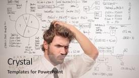  Presentation with hypertension in young - PPT layouts featuring writing project - young confused businessman background and a soft green colored foreground