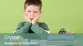  Presentation with old - Cool new presentation with writing table - 7 years old boy doing backdrop and a  colored foreground