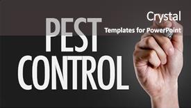  Presentation with pest control - Slide deck with writing the text pest control background and a dark gray colored foreground