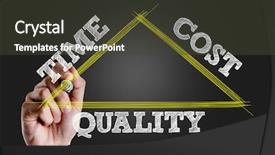  Presentation with cost - Theme enhanced with writing the text time cost background and a tawny brown colored foreground