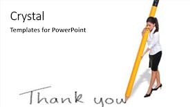  Presentation with thank - Amazing slide deck having writing the words thank you backdrop and a white colored foreground
