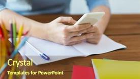  Presentation with high school psychology - Audience pleasing PPT layouts consisting of writing to notebook at home backdrop and a tawny brown colored foreground