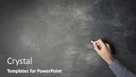  Presentation with chalk - Slide deck with writing with chalk background and a gray colored foreground