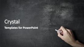  Presentation with chalk board - Presentation design enhanced with writing with chalk background and a dark gray colored foreground