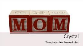  Presentation with wooden english letters alphabet - Presentation with writing words - wooden alphabet blocks lined up background and a lemonade colored foreground