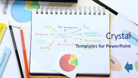  Presentation with project management - Audience pleasing slide deck consisting of written features of project management backdrop and a sky blue colored foreground