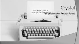 Presentation with minimalistic - Slides featuring written on an old typewriter background and a white colored foreground