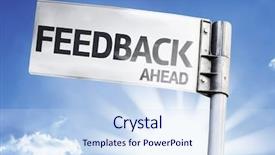  Presentation with road - Theme consisting of written on the road sign background and a sky blue colored foreground