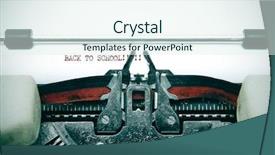  Presentation with back to school clothing - Beautiful presentation featuring written with and old typewriter backdrop and a sky blue colored foreground