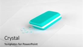  Presentation with paper phobia - Presentation design consisting of writting error - eraser on paper background background and a light gray colored foreground