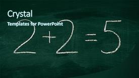  Presentation with math - Amazing PPT theme having writting error - mistake in math formula backdrop and a  colored foreground
