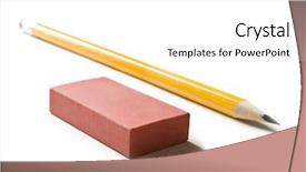  Presentation with mistakes pencil eraser pencil eraser - Presentation with writting error - pencil and eraser isolated background and a white colored foreground