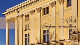  Presentation with opera - PPT layouts featuring wroclaw opera house in poland background and a yellow colored foreground