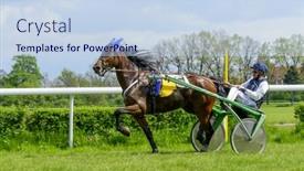  Presentation with race track - Theme consisting of wroclaw-poland-may-8-finish background and a sky blue colored foreground