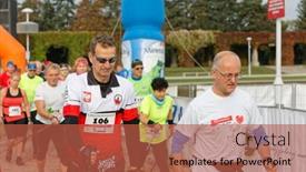  Presentation with city people walking - 