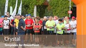  Presentation with city people walking - 