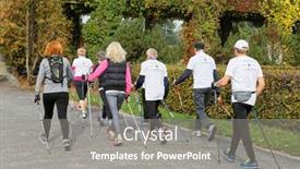  Presentation with city people walking - 