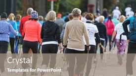  Presentation with city people walking - 