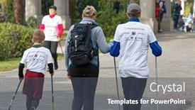  Presentation with city people walking - 