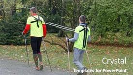  Presentation with city people walking - 