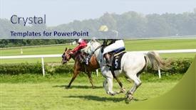  Presentation with photograph - Theme enhanced with wroclaw-poland-september-6-race background and a sky blue colored foreground