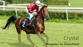  Presentation with photograph - Amazing PPT layouts having wroclaw-poland-september-6-race backdrop and a yellow colored foreground