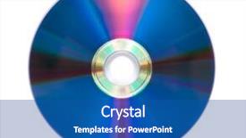  Presentation with white - Cool new presentation design with wrom up - cd or dvd rom isolated backdrop and a ocean colored foreground