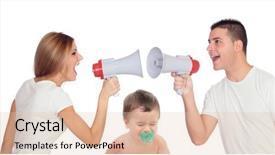  Presentation with marriage - Presentation theme consisting of wrong marriage - parents screaming for a fight background and a lemonade colored foreground