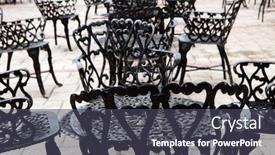  Presentation with outdoor furniture - Cool new theme with wrought iron furniture backdrop and a dark gray colored foreground