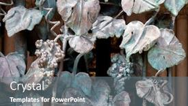  Presentation with safety mining iron - Slide deck with wrought-iron-grille-showing background and a gray colored foreground