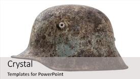  Presentation with ww1 - Presentation consisting of ww1 - old german helmet background and a light gray colored foreground