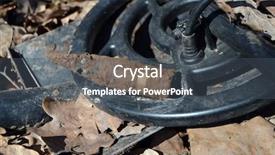  Presentation with metal detector - Theme with wwii found with metal detector background and a dark gray colored foreground