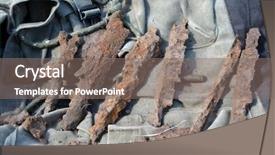  Presentation with metal detector - Theme consisting of wwii found with metal detector background and a gray colored foreground